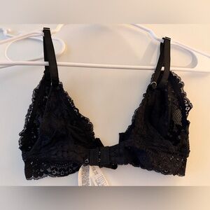 Lot of 2 NWT Forever 21 & Arie Black Lace Bralette with Scalloped Edges